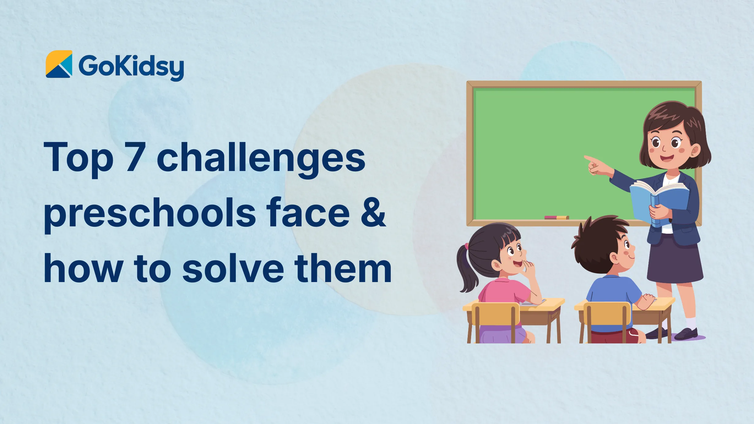 Kids and preschool illustration